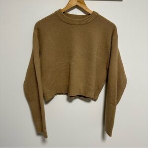 OAK + FORT Tan Knit Sweater